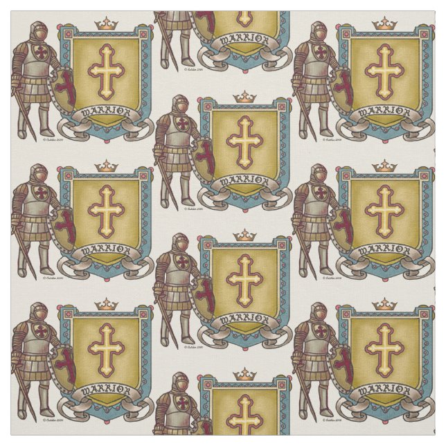 Tissu Guerrier chrétien pour Jésus (Échantillon)
