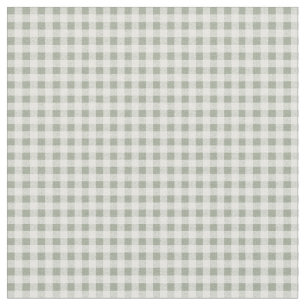 Tissu Guingan gris et blanc Checkered