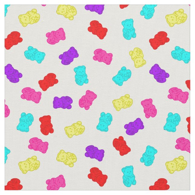Tissu gummy bears colorful rainbow candy (Fermer)