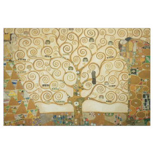 Tissu Gustav Klimt l'arbre de l'art vintage Nouveau de
