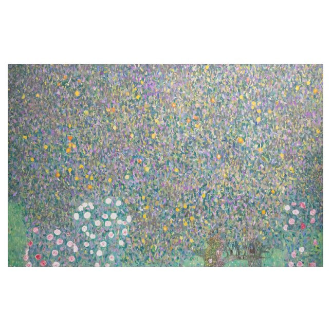 Tissu Gustav Klimt - Rosiers sous les arbres (Yard)