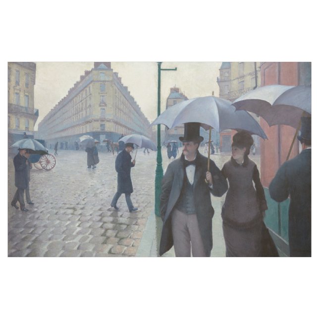 Tissu Gustave Caillebotte - Rue de Paris ; Temps de plui (Yard)