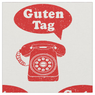Tissu Guten tag Allemand Retro Téléphone