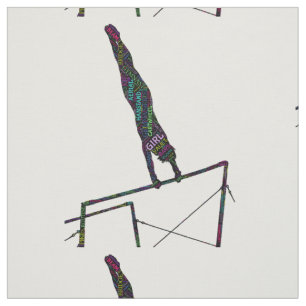 Tissu Gymnastique Mot Art Sur Les Barres Inégales Fabric