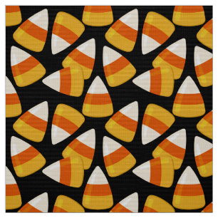 Tissu Halloween Candy Corn Noir