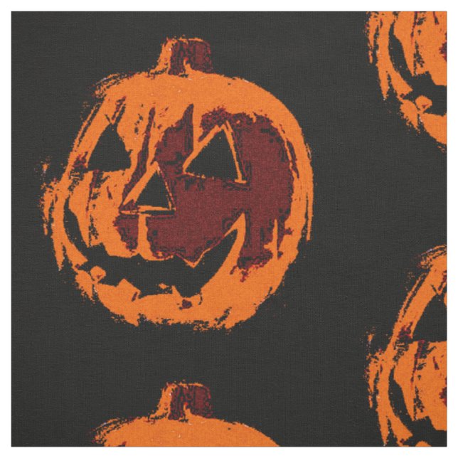 Tissu Halloween Citrouille - grunstyle + vos idées (Échantillon)