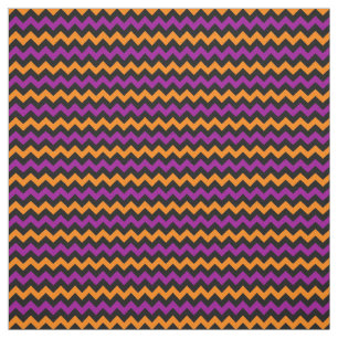 Tissu Halloween coloré Chevron Motif