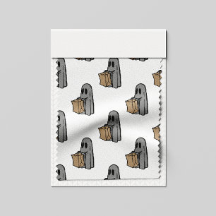 Tissu Halloween, Gentil Fantôme Gris, Trick Or Treat, Ho