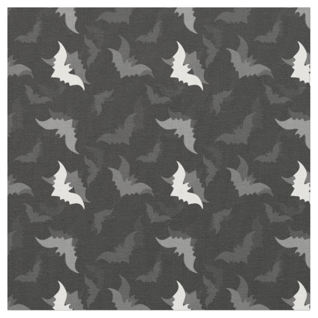 Tissu halloween goth black bats (Fermer)