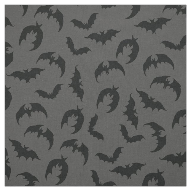 Tissu Halloween gothique des chauves-souris (Échantillon)