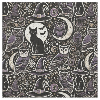 Tissu Halloween Motif et la nuit Éffrayante