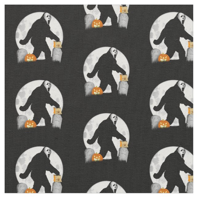 Tissu Halloween Squatchin' (Fermer)