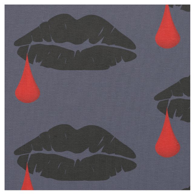 Tissu Halloween Vamp Kiss (Fermer)
