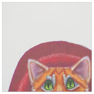 Tissu Halloween Vampire Tabby Chat avec chauve-souris