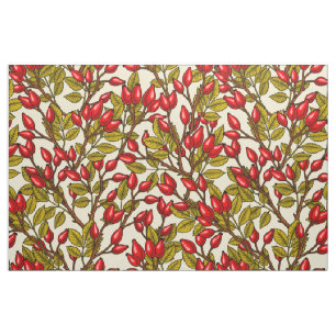 Tissu hanches roses, rouge, vert, jaune