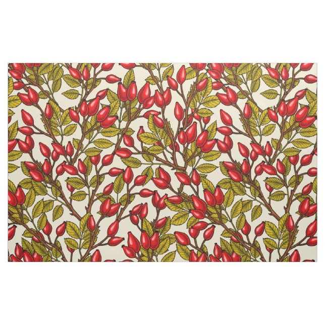 Tissu hanches roses, rouge, vert, jaune (Fat Quarter)