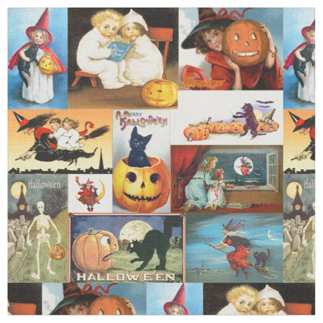 Tissu Happy Halloween Medley Retro (Fermer)