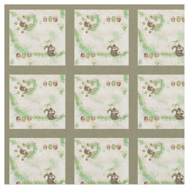 Tissu Happy life of a squirrel (Fermer)