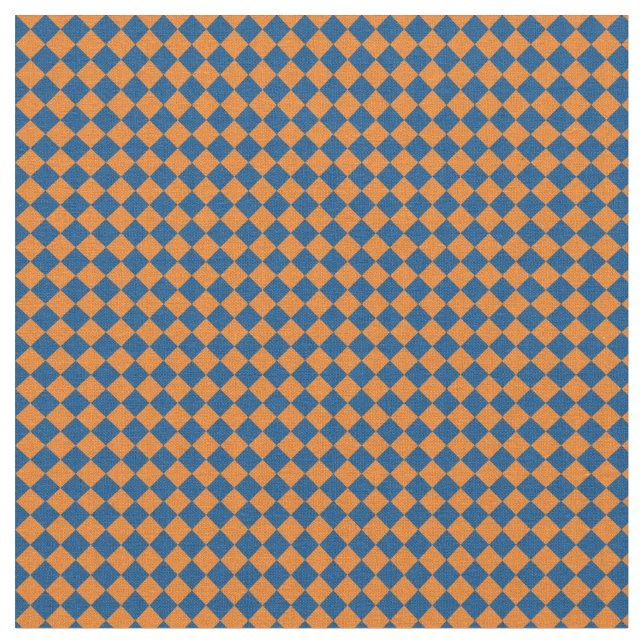 Tissu Harlequin bleu et orange (Fermer)