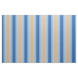 Tissu Harmonie Visuelle - Bleu Classique et Cappuccino