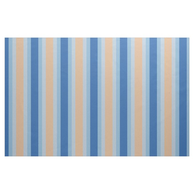 Tissu Harmonie Visuelle - Bleu Classique et Cappuccino (Yard)