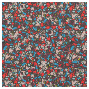 Tissu Harmonieux Chaos Vibrant Design abstrait