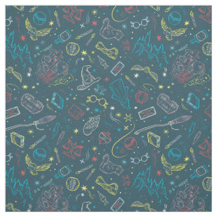 Tissu HARRY POTTER™ Artefacts Line Art Motif