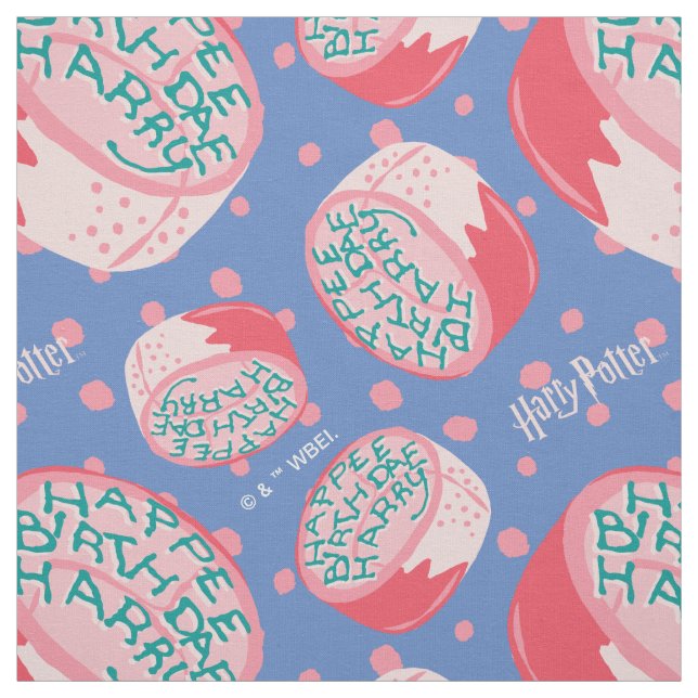 Tissu HARRY POTTER™ Motif de gâteau d'anniversaire (Échantillon)