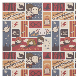 Tissu Harry Potter Motif des scènes de dessin