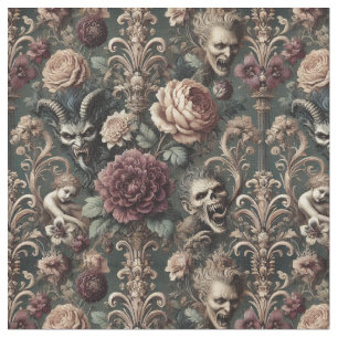 Tissu Hauned Harmonics - Carrelage classique gothique