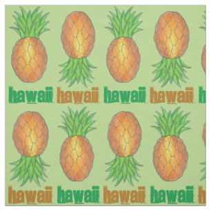 Tissu Hawaii Tropical Hawaiian Pineappy Hawaiian Island
