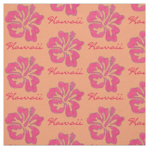 Tissu Hawaii Tropical Pink Hibiscus Flower Hawaiian