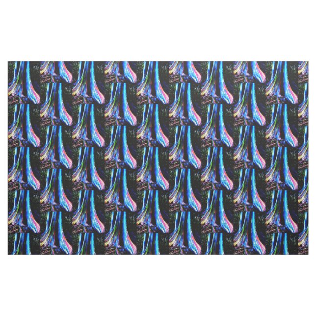 TISSU HAWAIIAN EUCALYPTUS EN ARBRE À COURSE (Fat Quarter)