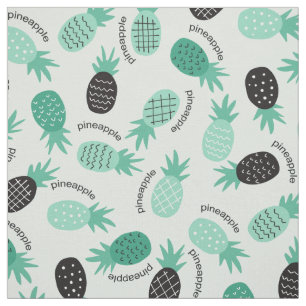 Tissu Hawaiian Pineapple Motif Design tropical