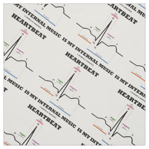 Tissu Heartbeat Est Ma Musique Interne EKG Sinus Rhythm