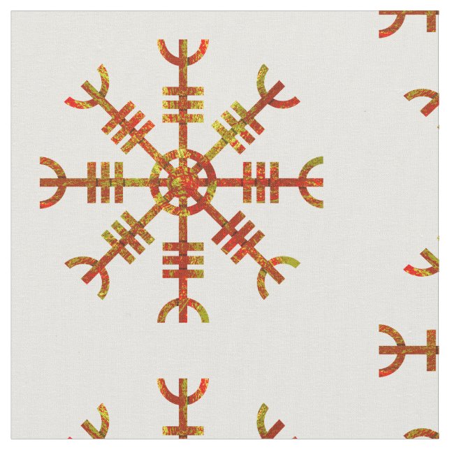 Tissu Helm Of Awe Ancienne Conception Norse (Fermer)