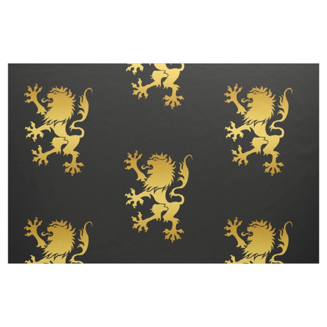 Tissu héraldique d'or de lion (Fat Quarter)
