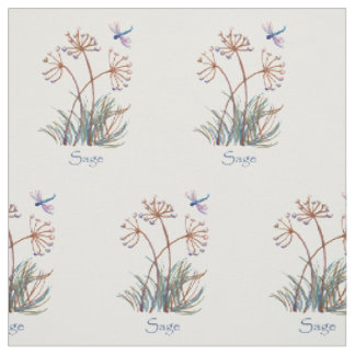 Tissu Herbe Sage