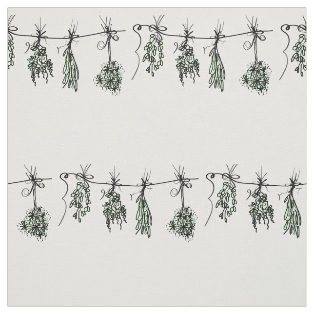 Tissu Herbes du jardin (Échantillon)