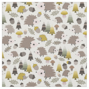 Tissu Hérisson naturel des bois