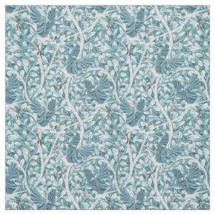 Tissu Hérons de la faune en Turquoise doux et blanc