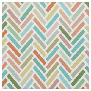 Tissu herringbone pastel