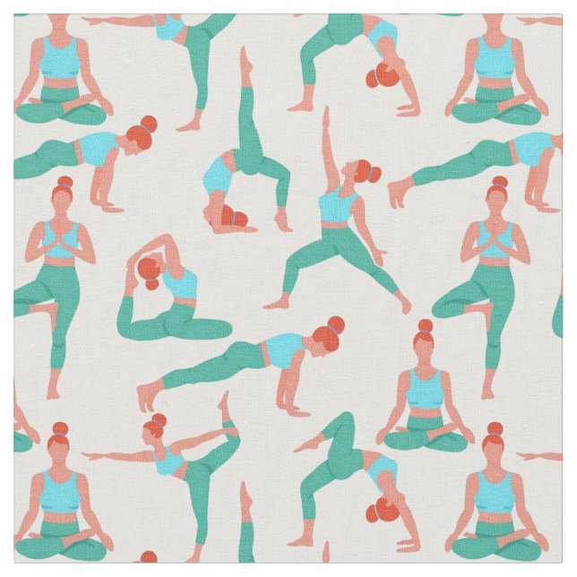 Tissu Heure du yoga (Fermer)