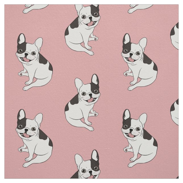 Tissu Heures de récréation d'amusement pour le Frenchie (Échantillon)