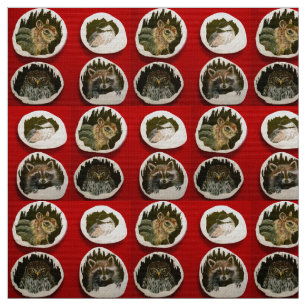 Tissu Heureux amis d'hiver