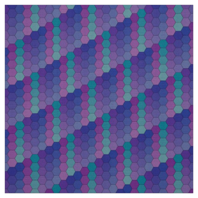 Tissu Hexagones - Frais (Échantillon)