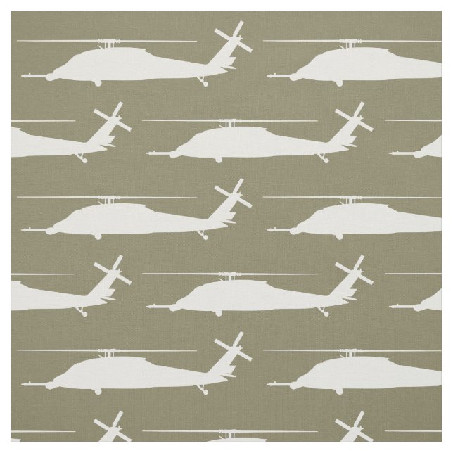 Tissu HH-60 Pave Hawk Motif Silhouette (Échantillon)