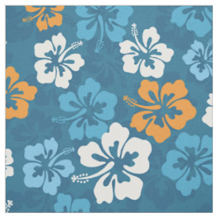 Tissu Hibiscus hawaïen tropical