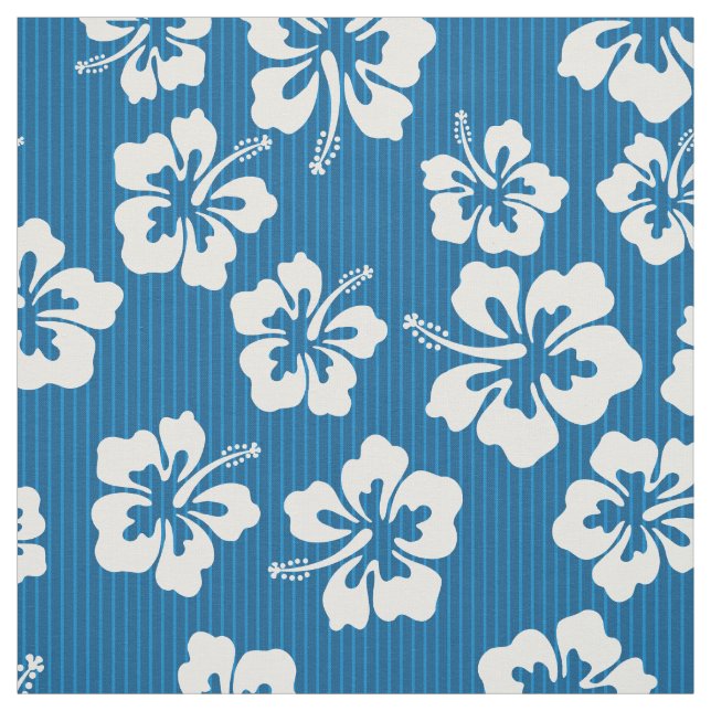 Tissu Hibiscus hawaïen tropical (Échantillon)