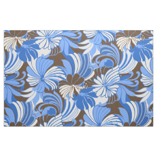 Tissu Hibiscus Jungle Hawaiian Tropical Floral